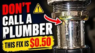 If You Have a Leak Under the Kitchen Sink, Don't Call a Plumber. Watch this Quick and Cheap Repair