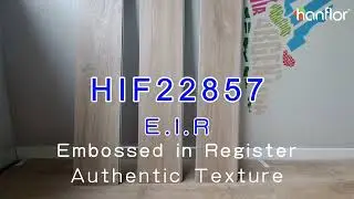 hanflor SPC vinyl floooring  with embossing in register technique