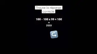 Calcule en respectant l&rsquo;ordre et les signes #maths #calcul