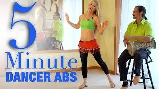 5 Minute Cardio DANCE ABS Workout at Home - Jensuya Belly Dance