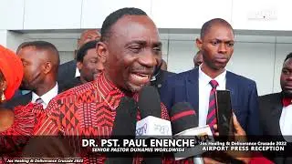 #JosHealingandDeliverance crusade Arrival of Dr Pst Paul Enenche at Yakubu Gowon Airport Jos.