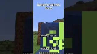 Salmon Can Swim Up Waterfalls In Minecraft?!