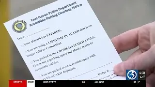 East Haven police crack down on illegal accessible parking during holidays