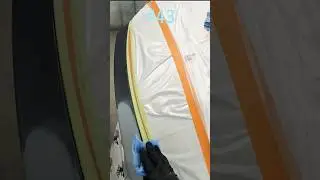 Mazda CX-5 Bumper Spot Repair &mdash; Basecoat & Clearcoat in Booth #autobodyrepair #paintjob #autobody