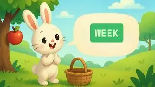 Bunny's Fruit Hunt | Learn Days, Numbers, Fruits & Colors! Sunday , Monday | 1,2 | Apple and oranges