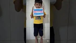 Khmer boy drawing Cambodia flag #shortvideo #Khmer #boy