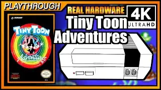 Tiny Toon Adventures (1991) | Wranker 4K NES Real Hardware Playthrough | NESRGB