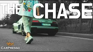 audi R8 and BMW M5. THE CHASE!! -4K-