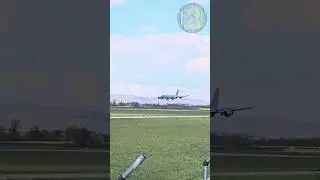 Tourn&eacute;e d'adieu du KC135 &agrave; Grenoble (09-04-2025) #aviation #avgeek #planespotting #landing