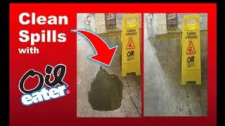 Clean Oil Spills, Chemical Spills, Paint Spills & More with Oil Eater Rapid Clean Absorbent