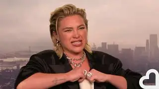 Florence Pugh being given cheese in an interview and immediately eating it 🧀 #funny #celebrity #lol