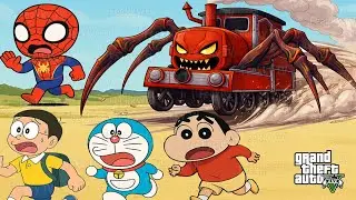 Shinchan in Hindi | Doraemon in Hindi | Cartoon new episode Hindi in GTA 5 | शिनचैन - Part 75