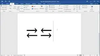 How to insert Leftwards Arrow Over Rightwards Arrow in Word