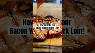 Bacon lovers, this one&rsquo;s for you! Try this Bacon-Wrapped Pork Loin recipe! #bbq #pork #baconwrapped