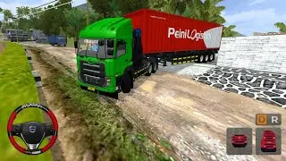 UD Quester Container Trailer Mod For Bussid - Offroad Drive 😱 - Bus Simulator Indonesia - Bus Game 