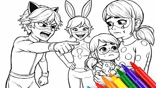 Miraculous Ladybug New Coloring Pages - Ladybug / How to Color Marinette Ladybug | Happy Draw