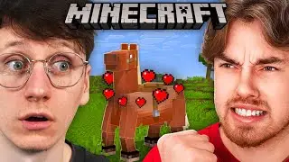 Мы приручили диких лошадей в Minecraft.