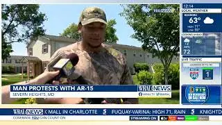 MD: Man Protest Gun Control Law with AR-15 at school bus stop
