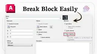 How to explode a block in AutoCAD (Object Break)