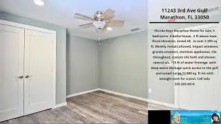 11243 3rd Ave Gulf, Marathon Fl House For Sale