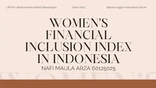 Women&rsquo;s Financial Inclusion Index in Indonesia