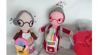 Amigurumi iğnelik Şifa nine#crochet#knitting #amigurumi ignelik tarifi kol ve önlük Part 2/3