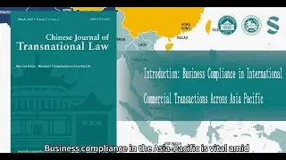 Vol 2 Issue 1 Special Issue: Business Compliance in Asia Pacific | CJTL