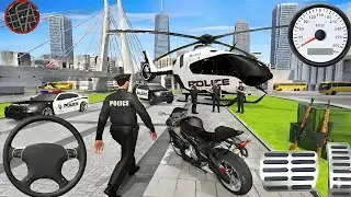 Police Car Chase Simulator 3D | Real City Cop Pursuit Gameplay | Police Helicopter Games &ndash; Android