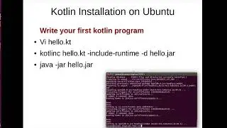 1#Kotlin installation on Ubuntu Linux