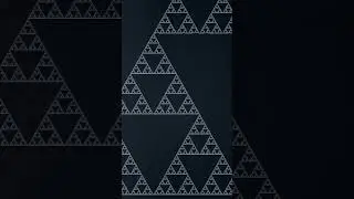 Infinite Fractal Zoom: Sierpinski Triangle #fractal #zoom #infinity #maths #math #coding