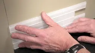 Aspect Matted Glass Backsplash Installation