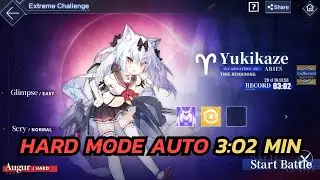 Azur Lane Extreme Challenge hard mode auto  3:02 min ( Incarnation of Aries ) (  Yukikaze )