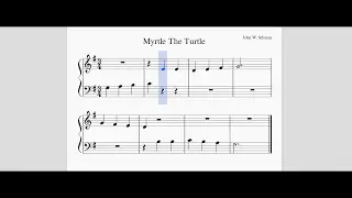 Myrtle The Turtle - John W. Schaum Piano Course (Pre A)