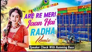 ARE RE MERI JAAN HAI RADHA REMIX 🔥 | Sound Check | Power Music Speaker Check | Humming Bass 2025