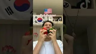 🗣️ Bell Pepper 🫑 #ASMR Mukbang | How to say Bell Pepper in 9 languages