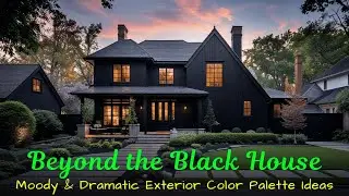 Beyond the Black House | Moody & Dramatic Exterior Color Palette Ideas 2025