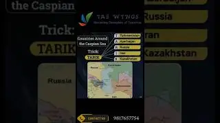 Which Countries Share a Border with the Caspian Sea? | #placesinnews  #upsc #upscprelims2026