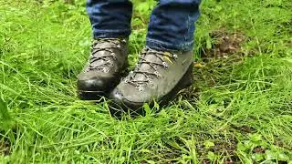 Grass crush into mud ~ Zamberlan hiking boots 🥾