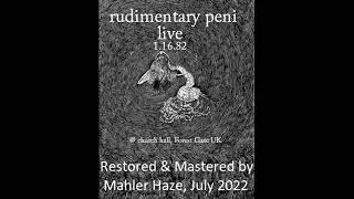 Rudimentary Peni (UK) Live @ Church Hall, Forest Gate. UK January 16th 1982 (2022 Remaster)