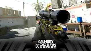 Call of Duty: Modern Warfare - Gold Kar98 Sniping (Multiplayer gameplay)