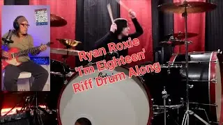Ryan Roxie @AliceCooper 'I'm Eighteen' Riff Drum Along