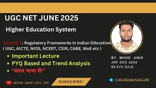 Regulatory framework in #highereducation ,UGC,AICTE,NCERT,NIOS,CABE imp lecture for #ugcnetpaper1