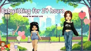 Babysitting for 24 hours | Life Inside Roblox #roblox
