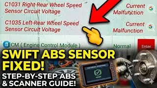 Swift C1031 Right Rear Wheel Speed Sensor Circuit Voltage 👉 Swift C1035 Left Rear Wheel Speed Sensor