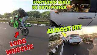almost hit || Fortuner wale ne kyun rok liya🤬||