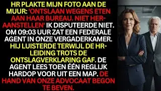 HR ontsloeg me omdat ik lunch at – ik triggerde een federale audit.