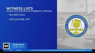 Cook County State's Attorney releases names of officers who won't be called to testify
