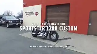 2018 Harley-Davidson XL1200C Sportster 1200 Custom - Black Tempest