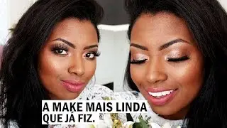 MAQUIAGEM DE NOIVA PARA PELE NEGRA 👰🏾 Camila Nunes