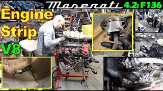 Maserati V8 Engine Teardown after FLOOD DAMAGE